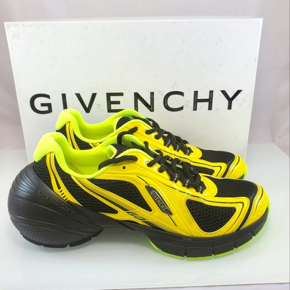 NEW$925 Givenchy Men TK-MX Runner Sneakers -Green Yellow Black Mesh Sz 44 (11)